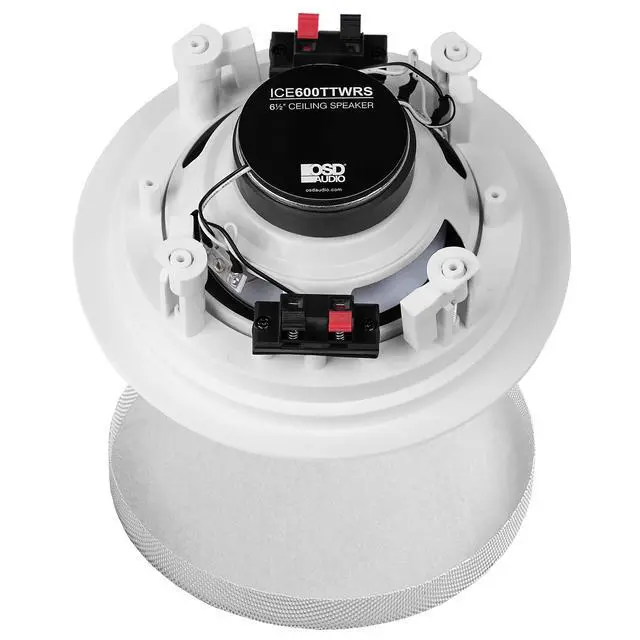 Alt view image 6 of 7 - ICE600TTWRS 6.5" Dual Tweeter Stereo Ceiling Speaker Weather Proof - 2 Pack