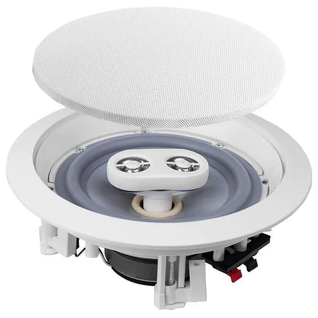 Alt view image 4 of 7 - ICE600TTWRS 6.5" Dual Tweeter Stereo Ceiling Speaker Weather Proof - 2 Pack
