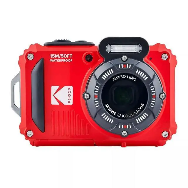 Alt view image 2 of 5 - PIXPRO WPZ2 Waterproof Digital Camera Bundle, Includes: SanDisk 32GB MicroSD Memory Card, Spare Battery and More (5 Items) (Red)