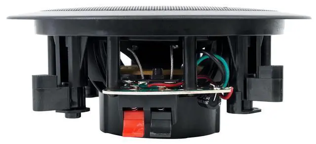 Alt view image 6 of 6 - HC55-16 Black 5.25" in-Ceiling Home Theater Speakers, 8-Pack | 300W Peak/120W RMS, 16 Ohm, 2-Way, Swivel Tweeter, Polypropylene Cone, Flush Mount Paintable Grills, Spring Loaded Terminals