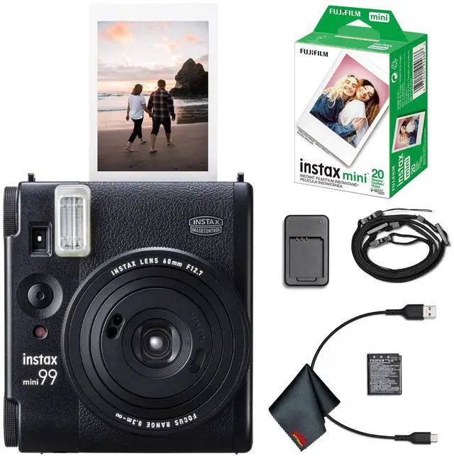 Main image of INSTAX Mini 99 Instant Camera 20-Sheet 20-Sheet Bundle | For Parties, Events & Instant Photos | Includes Cleaning Cloth