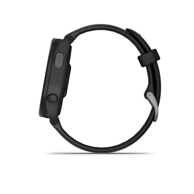 Alt view image 6 of 6 - Garmin Forerunner 165 Running Smartwatch, Colorful AMOLED Touchscreen, Training Metrics and Recovery Insights Includes PowerPack, Adapters Bundle, Black/Slate Gray
