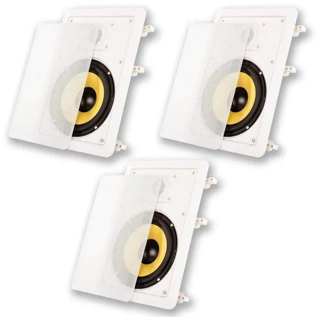 Main image of Acoustic Audio HD-650 in Wall 6.5" Speakers Home Theater Surround Sound 3 Speaker Set