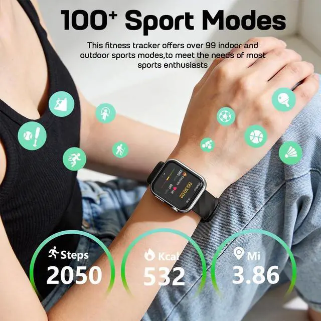 Alt view image 3 of 7 - GT5 PRO MAX Smart Watch for Men Women (Answer & Make Calls), Fitness Tracker with 1.97" AMOLED Display, Heart Rate, Blood Pressure, Blood Oxygen Sleep & Stress Tracking, 100+ Sports Modes