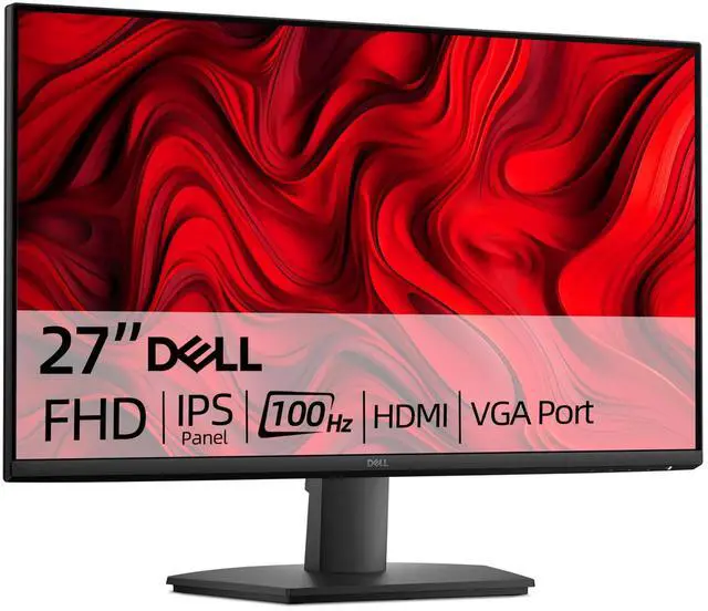 Main image of 27 inch Monitor, FHD (1920 x 1080), 100Hz, IPS Panel, AMD FreeSync, 5ms, VESA, Low Blue Light, Flicker Free, Anti-Glare, HDMI & VGA, Comfortview Plus, Ultra-Thin bezels, Tilt Adjustment, Black