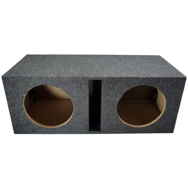 Alt view image 3 of 6 - Kicker Comp C10 Dual 10 Inch Loaded Vented Sub Box Enclosure 2 Ohm | ported design for louder deeper bass, matched subwoofer pair included, works in hatchbacks trunks and SUVs, amp ready