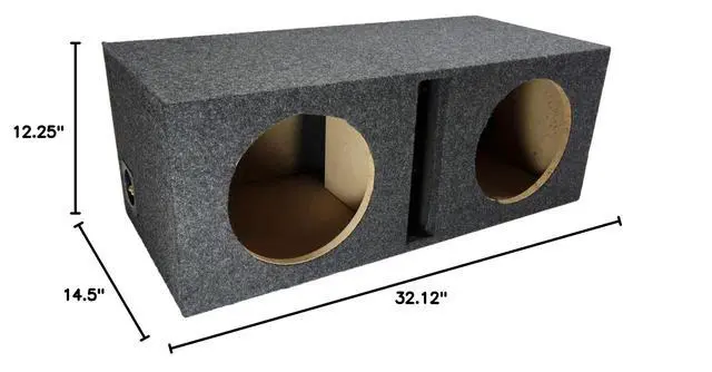 Alt view image 6 of 6 - Kicker Comp C10 Dual 10 Inch Loaded Vented Sub Box Enclosure 2 Ohm | ported design for louder deeper bass, matched subwoofer pair included, works in hatchbacks trunks and SUVs, amp ready