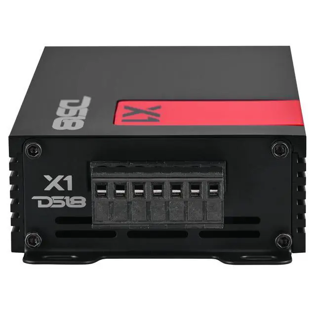 Alt view image 7 of 7 - X1 Ultra Compact Car Audio Amplifier Class D 1 Channel Monoblock 900 Watts Peak Remote Level Control Included,Black