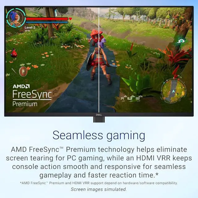 Alt view image 4 of 7 - 24 Inch Gaming Monitor, 240Hz, FHD 1080p IPS Display, 0.5ms GTG, AMD FreeSync Premium, HDR10, 99% sRGB, Low Blue Light, Flicker-Free, HDMI, DisplayPort 1.4, VESA, Tilt Adjustable, Black