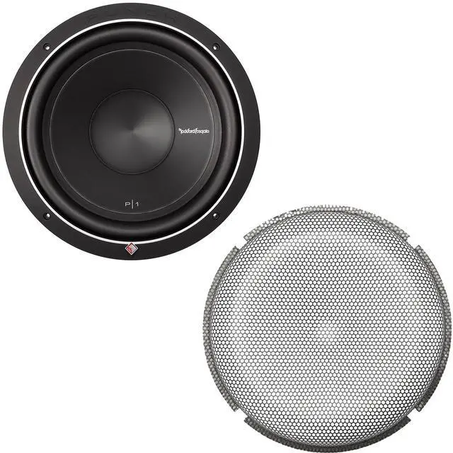 Main image of P1S2-12 12 in Subwoofer P1G-12 Grille Bundle | Bundle includes one P1S2-12 Punch P1 12 in 2-ohm subwoofer and one P1G-12 stamped grille insert