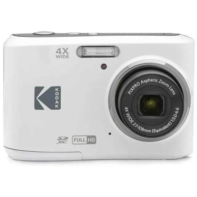 Alt view image 3 of 7 - FZ45WH PIXPRO FZ45 16MP Digital Camera White Bundle with Lexar 64GB High-Performance 800x UHS-I SDHC Memory Card Blue Series