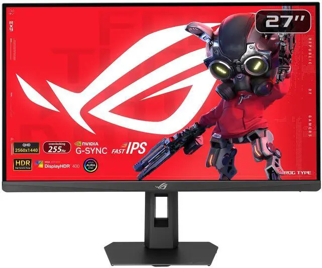 Main image of ROG XG27ACMES 27 Inch 1440p 255Hz Fast IPS G-SYNC HDR Gaming Monitor | OLED Care Pro, 0.03ms, G-SYNC Compatible, USB-C 90W, DisplayWidget Center, 99% DCI-P3, true 10-bit, for PS5 and Xbox