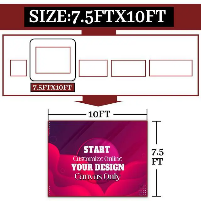 Alt view image 2 of 6 - Custom Tension Fabric Display Backdrop Trade Show Booth Banner | Double Sided Print 7.5x10 FT Step and Repeat Banner Background for Weddings, Events & Trade Show Booth