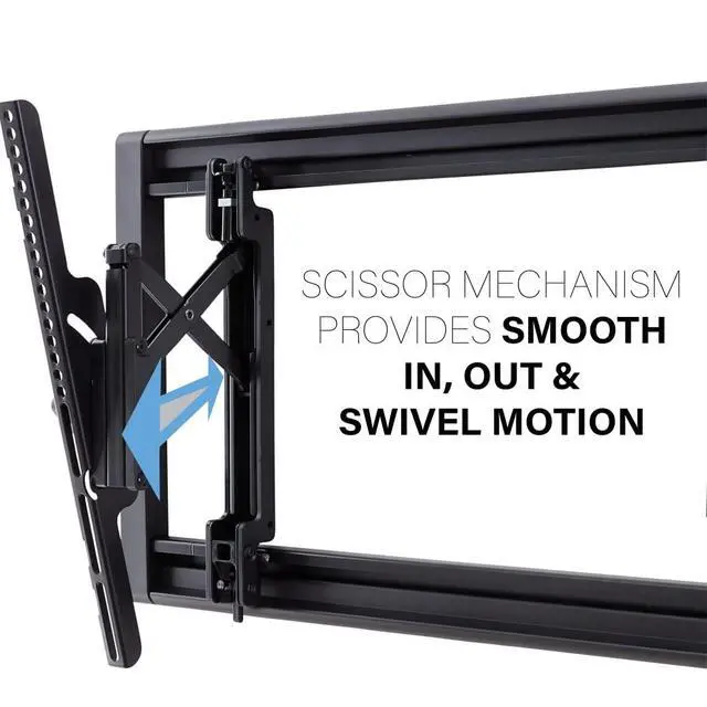 Alt view image 4 of 7 - Advanced Tilt TV Wall Mount for 42"-90" TVs, Heavy-Duty Adjustable Bracket, Full Tilt & Swivel, Easy Installation, Compatible with VESA 200x200 to 600x400, Black