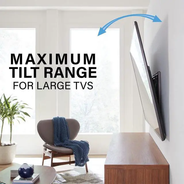 Alt view image 7 of 7 - Advanced Tilt TV Wall Mount for 42"-90" TVs, Heavy-Duty Adjustable Bracket, Full Tilt & Swivel, Easy Installation, Compatible with VESA 200x200 to 600x400, Black