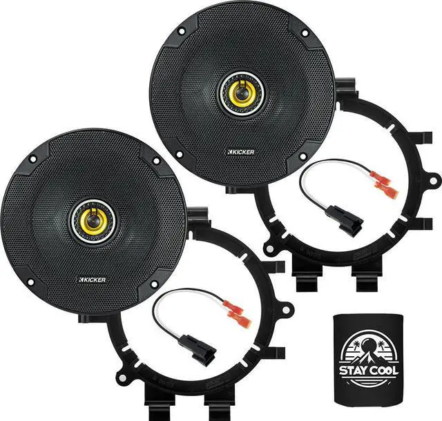 Main image of Front Door 6.5 Speakers Kit for Chevrolet Silverado 1999-2006 Upgrade Kit - Pair of CS Series 6 1/2 Inch Coaxial Speakers with Adapters and Harnesses - CSC65, 46CSC654