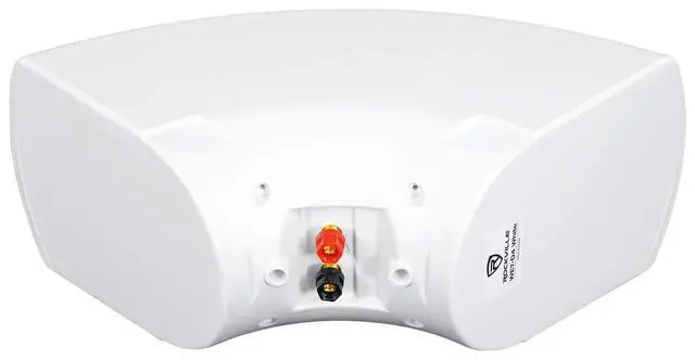 Alt view image 5 of 6 - Wet-D4 White Dual 4" 70V Commercial/Restaurant Speakers, 2-Pack | Adjustable Tap 30W, 15W, 10W, 5W, Indoor/Outdoor, IP55 Waterproof, Silk Dome Tweeter, Wall Mount, 8 Ohm Compatible, 20' Cable