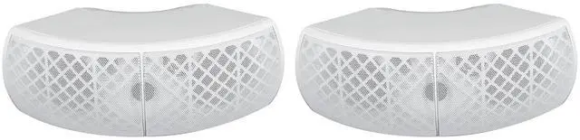 Main image of Wet-D4 White Dual 4" 70V Commercial/Restaurant Speakers, 2-Pack | Adjustable Tap 30W, 15W, 10W, 5W, Indoor/Outdoor, IP55 Waterproof, Silk Dome Tweeter, Wall Mount, 8 Ohm Compatible, 20' Cable