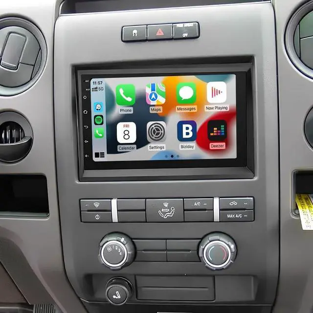 Main image of 7" Android 14 Car Stereo Radio for Ford F150 2009 2010 2011 2012 | Touch Screen Car Radio with Carplay Android Auto GPS Navigation Bluetooth WiFi FM RDS SWC AHD Backup Camera, 2+32G