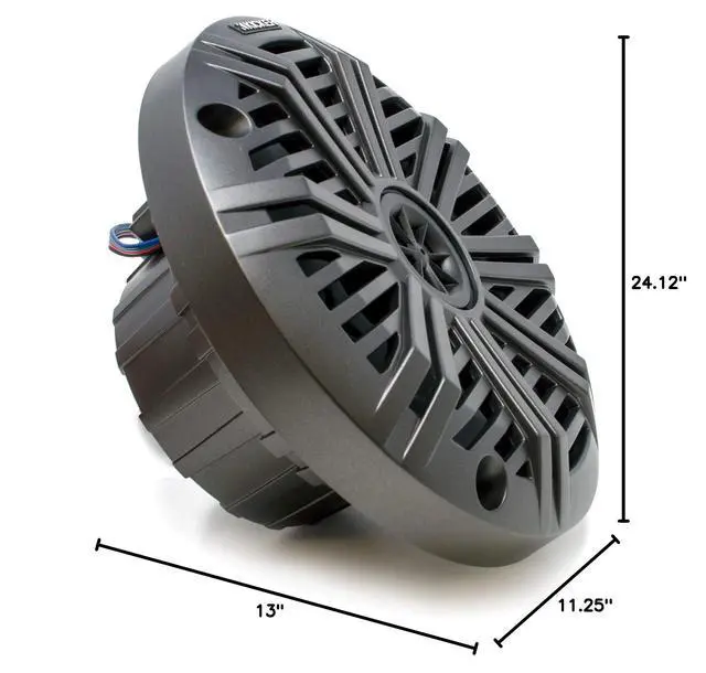 Alt view image 6 of 6 - 6.5" Marine Speakers (2 Pair) Charcoal Salt Water Grills OEM Replacement Speakers