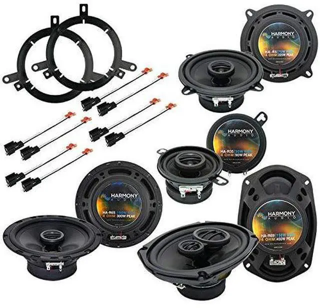 Main image of Factory Speaker Package Fits Chrysler Concorde 2002-2004 | Complete 4 size 5.25 6x9 car combo, direct OEM replacement set, easy install upgrade, clear fuller sound