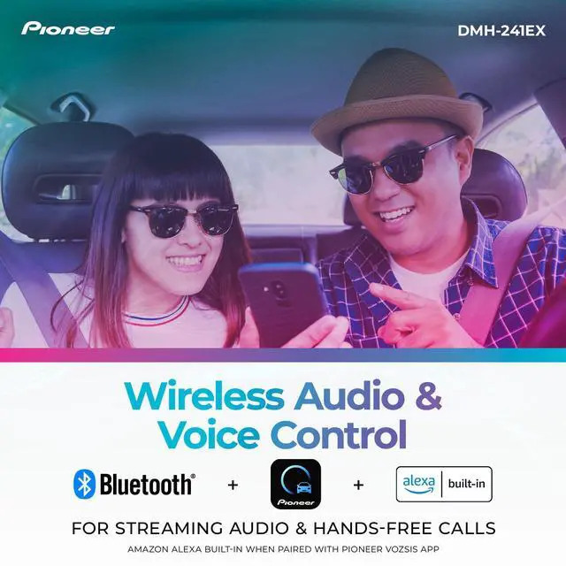 Alt view image 3 of 6 - DMH-241EX 6.2" Resistive Touchscreen Double Din Car Stereo | Digital Multimedia Receiver, Bluetooth, Backup Camera, AM/FM Radio, FLAC, USB, Short Chassis, 13-Band EQ, 50W x 4 Output