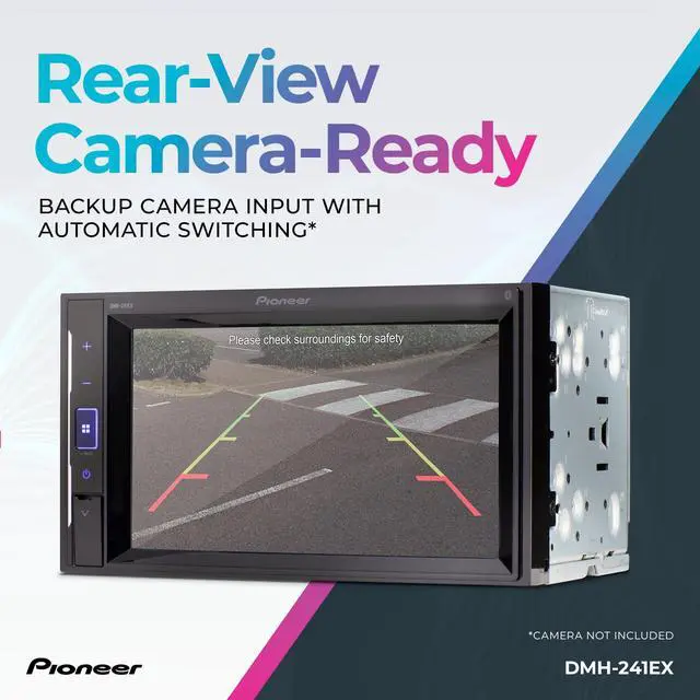 Alt view image 5 of 6 - DMH-241EX 6.2" Resistive Touchscreen Double Din Car Stereo | Digital Multimedia Receiver, Bluetooth, Backup Camera, AM/FM Radio, FLAC, USB, Short Chassis, 13-Band EQ, 50W x 4 Output