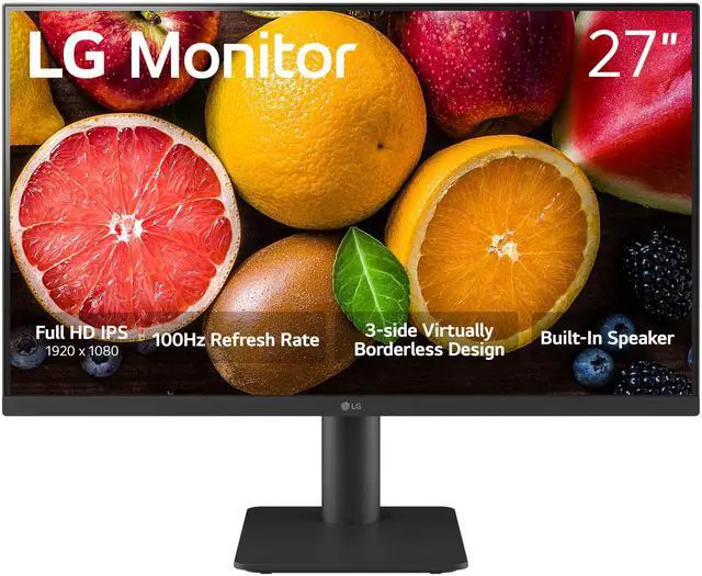 Main image of 27MS550-B 27 inch IPS Computer Monitor FHD (1920x1080) 100Hz 5ms Reader Mode Tilt/Height Stand Built in Speaker Borderless Design OnScreen Control Black Stabilizer DAS Crosshair HDMI Black