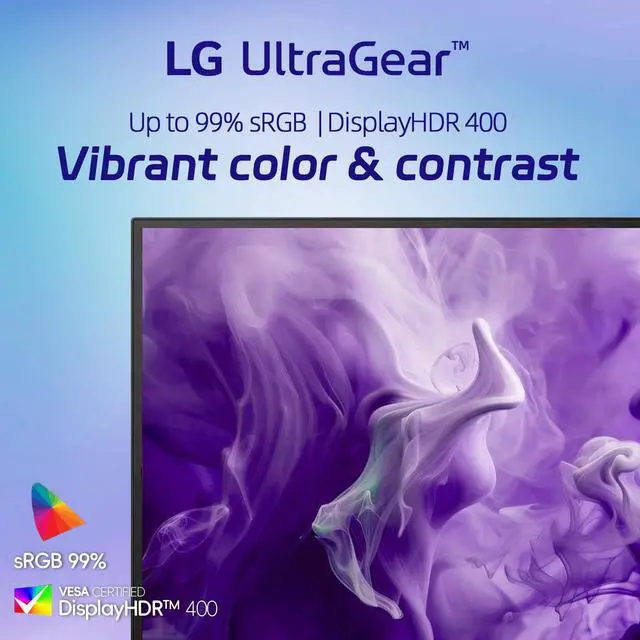 Alt view image 4 of 7 - Ultragear 27" QHD Gaming Monitor, 1440p IPS Display, 200Hz, 1ms Response, DisplayHDR 400, FreeSync Premium, HDMI, Displayport, USB Type-C, Tilt/Height/Swivel & Pivot Adjustment Stand