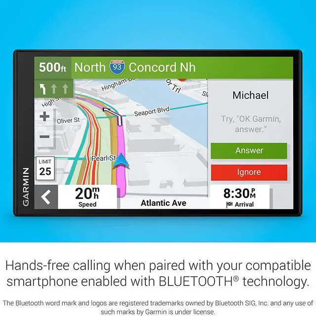 Alt view image 4 of 7 - DriveSmart 66 6" Car GPS Navigator (010-02469-00) | Official USA Partner Model | Bundle with 7" Hard EVA Case