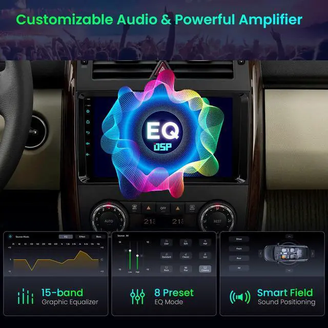 Alt view image 6 of 6 - Android Car Stereo for Mercedes Benz W245 W169 W639 W906, 9 IPS Touch Screen Car Radio GPS Navigation Bluetooth Built-in DSP Head Unit Support Wireless CarPlay Android Auto 4G LTE(4+64GB)