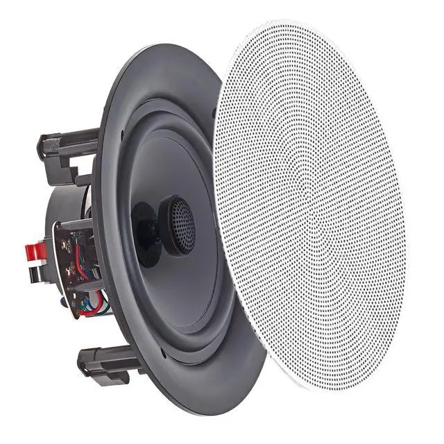 Alt view image 2 of 7 - Set of 6 Frameless 5.25 Inch 8 Ohm 175 Watts Speakers | Flush Mount in-Wall in-Ceiling 2-Way Mid Bass Woofer Speaker, Perfect for Home, Office, Kitchen, Living Room