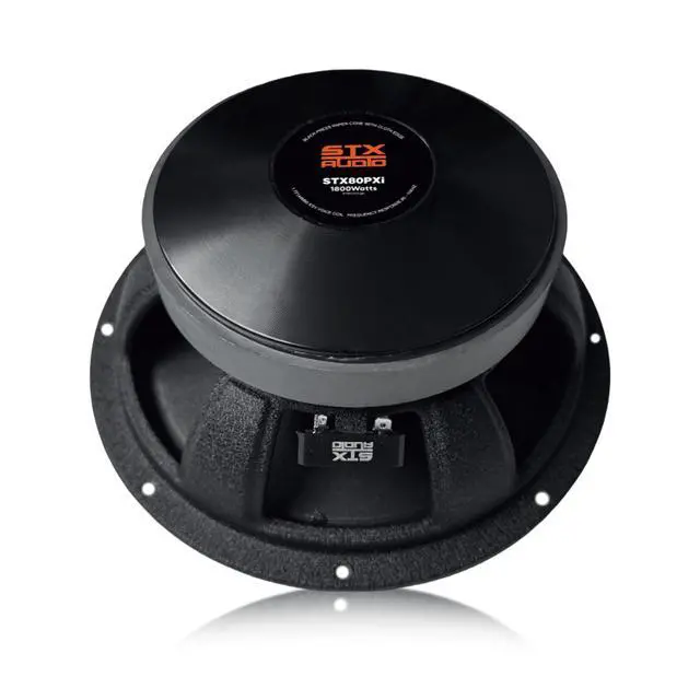 Alt view image 2 of 7 - 2X STX80PXi 8-Inch Super Mid Range Speaker Pair, 4 Ohm, 3600W Max, 1440W RMS, 97dB Sensitivity, 1.75" Voice Coil, 40oz Ferrite Magnet for Pro Car Audio