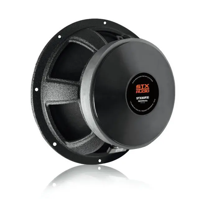 Alt view image 3 of 7 - 2X STX80PXi 8-Inch Super Mid Range Speaker Pair, 4 Ohm, 3600W Max, 1440W RMS, 97dB Sensitivity, 1.75" Voice Coil, 40oz Ferrite Magnet for Pro Car Audio