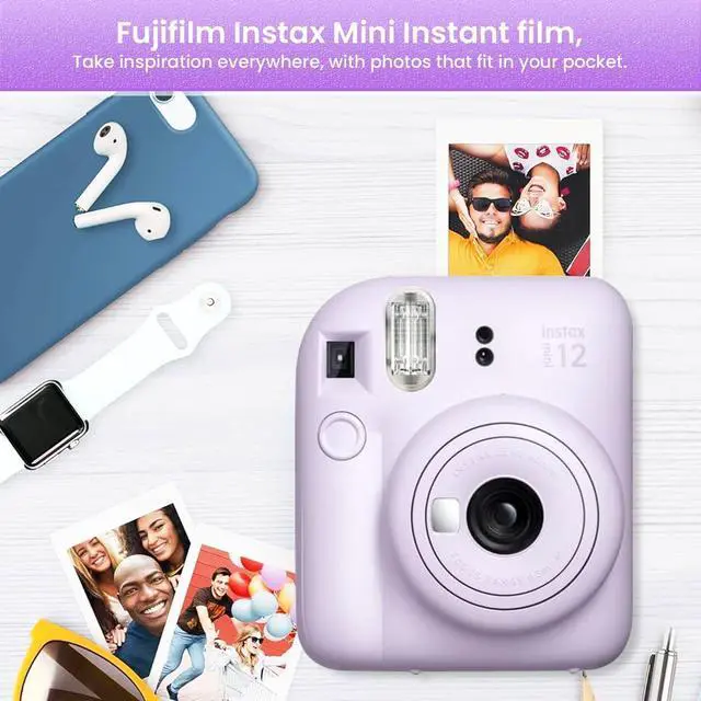 Alt view image 6 of 7 - INSTAX MINI 12 Blue Bundle 2025 (60 Sheets, Lilac Purple (Holiday Bundle))