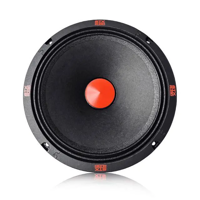 Alt view image 5 of 7 - 2X STX80PXi 8-Inch Super Mid Range Speaker Pair, 4 Ohm, 3600W Max, 1440W RMS, 97dB Sensitivity, 1.75" Voice Coil, 40oz Ferrite Magnet for Pro Car Audio