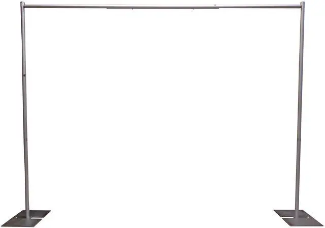 Main image of 8 Foot Tall Fixed Height Portable Pipe and Drape Backdrop Kit 8ft x 10ft (No Drapes)
