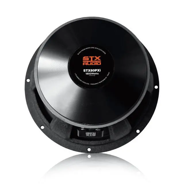 Alt view image 6 of 7 - 2X STX80PXi 8-Inch Super Mid Range Speaker Pair, 4 Ohm, 3600W Max, 1440W RMS, 97dB Sensitivity, 1.75" Voice Coil, 40oz Ferrite Magnet for Pro Car Audio