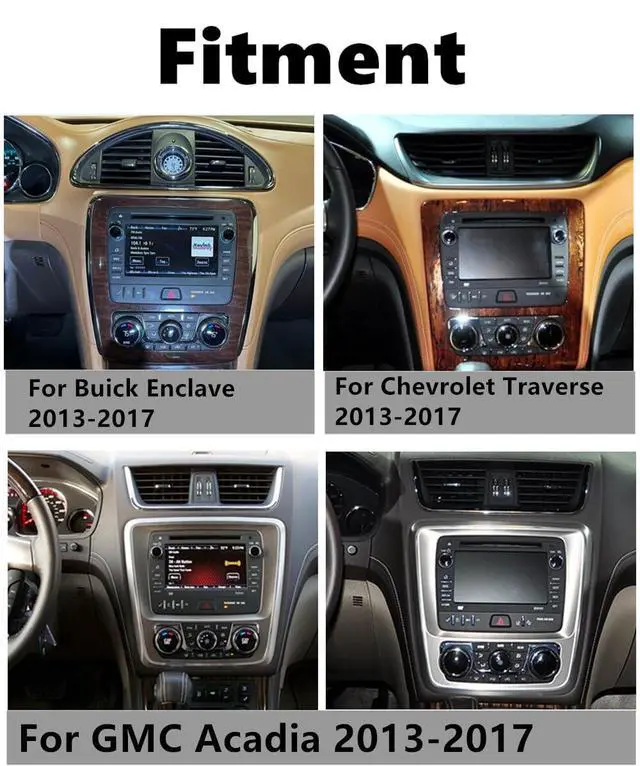 Alt view image 2 of 7 - 4+64G Car Radio for Chevrolet Traverse 2013 2014 2015 2016 2017, 7 inch Touchscreen Stereo for Buick Enclave 2013-2017 Head Unit for Traverse Wireless Android Auto Bluetooth GPS Backup Camera