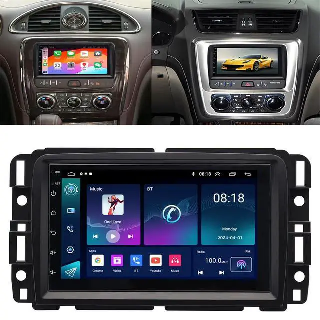 Alt view image 7 of 7 - 4+64G Car Radio for Chevrolet Traverse 2013 2014 2015 2016 2017, 7 inch Touchscreen Stereo for Buick Enclave 2013-2017 Head Unit for Traverse Wireless Android Auto Bluetooth GPS Backup Camera