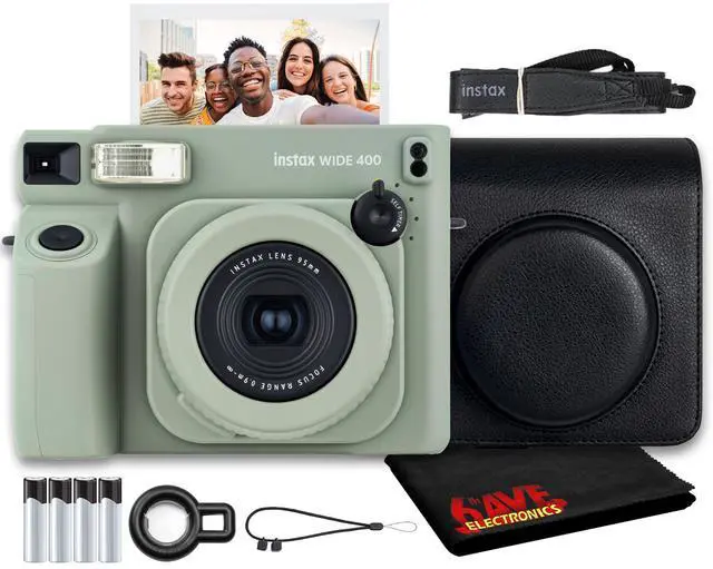 Main image of INSTAX Wide 400 Instant Camera Bundle | For Parties, Events & Instant Photos | Includes Camera Case, Cleaning Cloth
