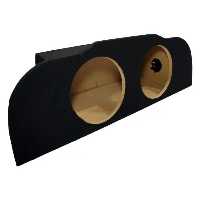 Alt view image 2 of 6 - W10S4 Dual 10" Subwoofer Box Fits 2003-2015 Infiniti G35 Coupe | Sealed loaded car audio enclosure bundle, 500W RMS power handling, 4 Ohm impedance, stereo bass upgrade, 10 inch size