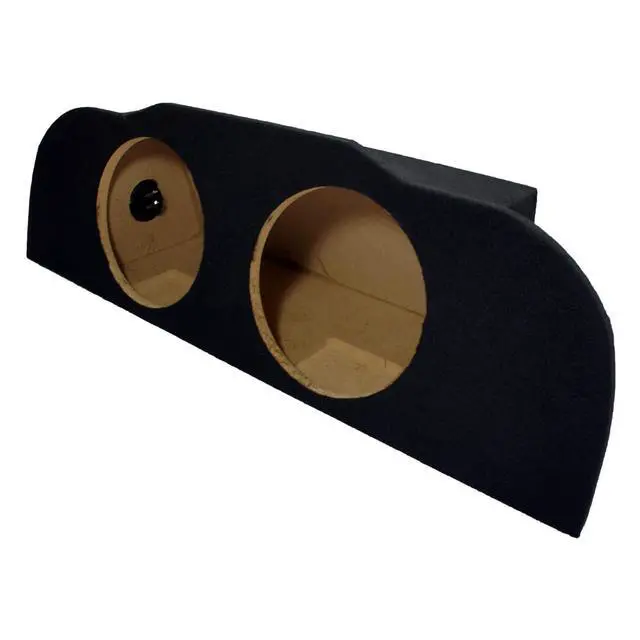 Alt view image 3 of 6 - W10S4 Dual 10" Subwoofer Box Fits 2003-2015 Infiniti G35 Coupe | Sealed loaded car audio enclosure bundle, 500W RMS power handling, 4 Ohm impedance, stereo bass upgrade, 10 inch size