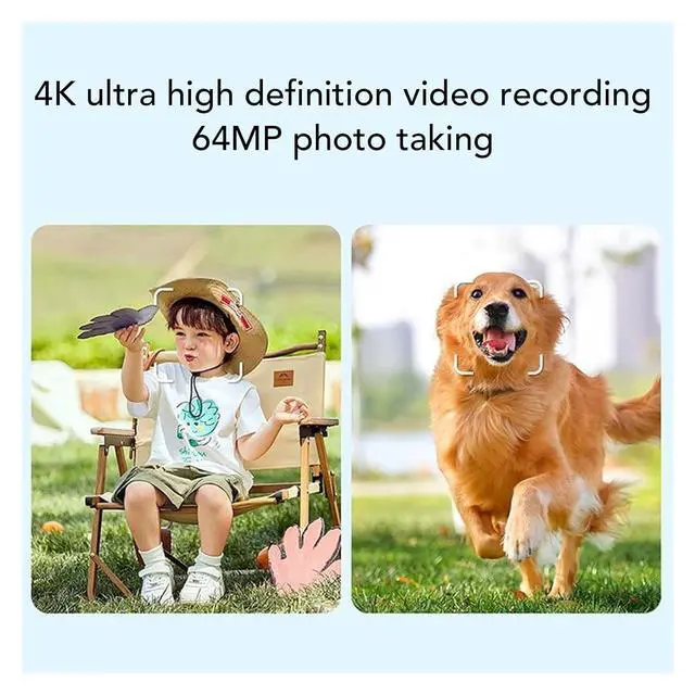 Alt view image 6 of 7 - 4K Handheld Vlogging Camera with WiFiOutdoor Pocket Gimbal Camera,Handheld Video Camcorder with Audio & Video Recording, 330 Rotating Lens,Fast Focusing,Tracking for Travel and vlog (blk,128g)