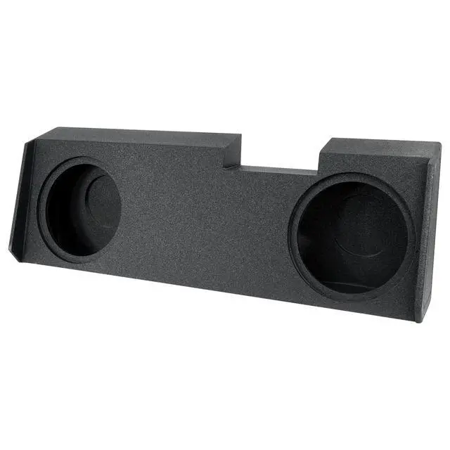 Alt view image 3 of 5 - QPower Dual 12in Underseat Downfire Subwoofer Enclosure, QBomb Sub Box Compatible with Chevy Silverado Crew & Double Cab, GMC Sierra Crew & Double Cab 2019-2026