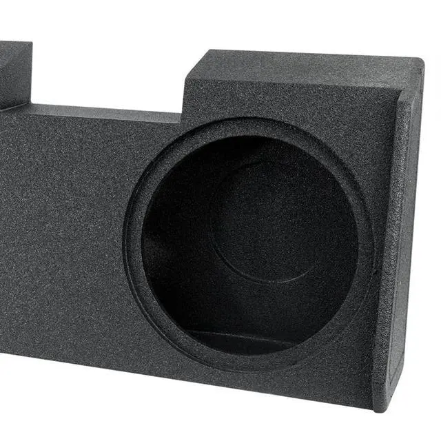 Alt view image 4 of 5 - QPower Dual 12in Underseat Downfire Subwoofer Enclosure, QBomb Sub Box Compatible with Chevy Silverado Crew & Double Cab, GMC Sierra Crew & Double Cab 2019-2026