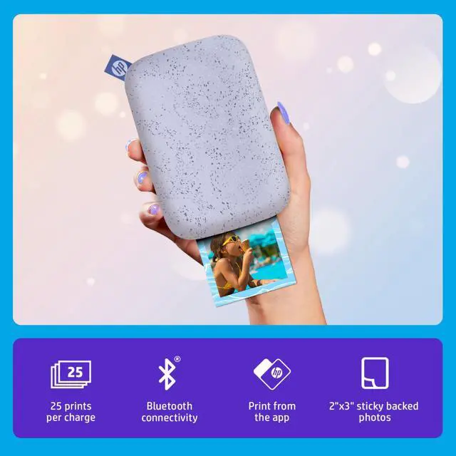Alt view image 2 of 7 - Sprocket Portable 2x3 Instant Photo Printer (Lilac) Fun Scrapbook Bundle