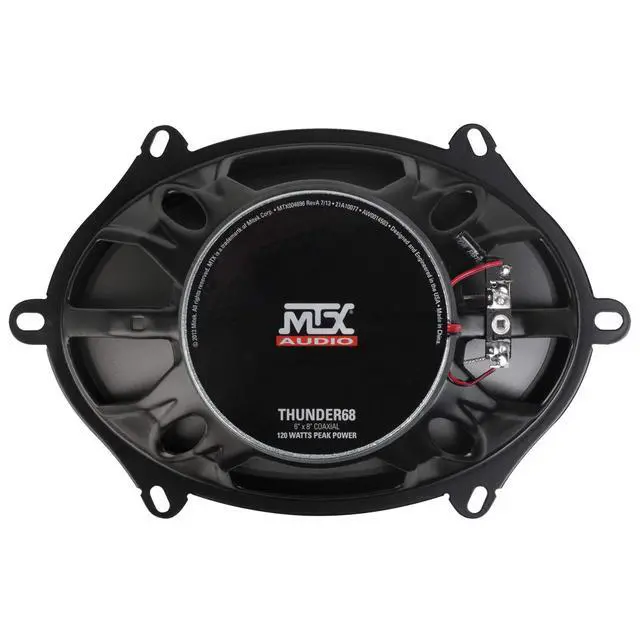 Alt view image 5 of 5 - Audio THUNDER68 Thunder Series 5x7, 2-Way, 60W RMS 4-Ohm Coaxial Speaker Pair