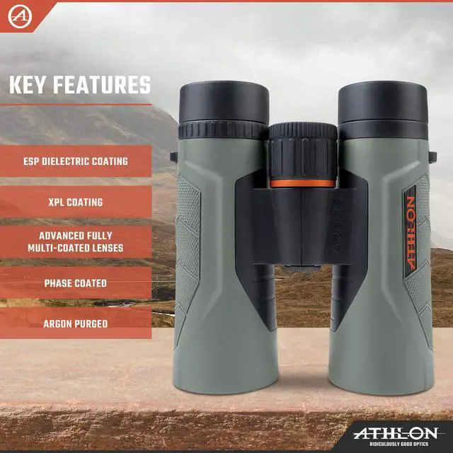 Alt view image 3 of 6 - 8x42 Argos G2 HD Gray Binoculars with Eye Relief for Adults and Kids, High-Powered Binoculars for Hunting, Birdwatching, and More