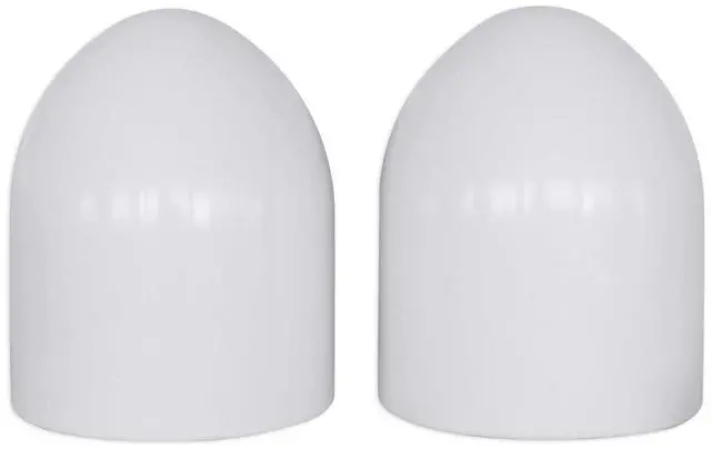 Alt view image 5 of 6 - MAC80W White 7.7" Aluminum Speaker Pod Pair with Surface Clamps | White 6061 Aluminum Enclosures, 2 MAC360W 360° Surface Clamps, Stainless Quick-Release Hardware, 4-Items